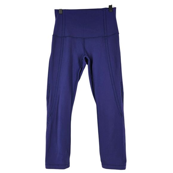 LULULEMON ALIGN HI-RISE WOMEN'S LEGGINGS – SIZE 6 – PURPLE – OPEN SLIT DESIGN - Picture 1 of 11